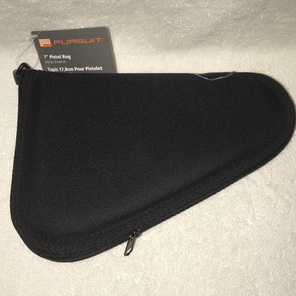 >🔫PISTOL / GUN RUG 7” PURSUIT BLACK PADDED FULL LENGHT ZIPPER BRAND NEW UNISEX